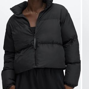 Fabletics Cropped Puffer Coat with Strap